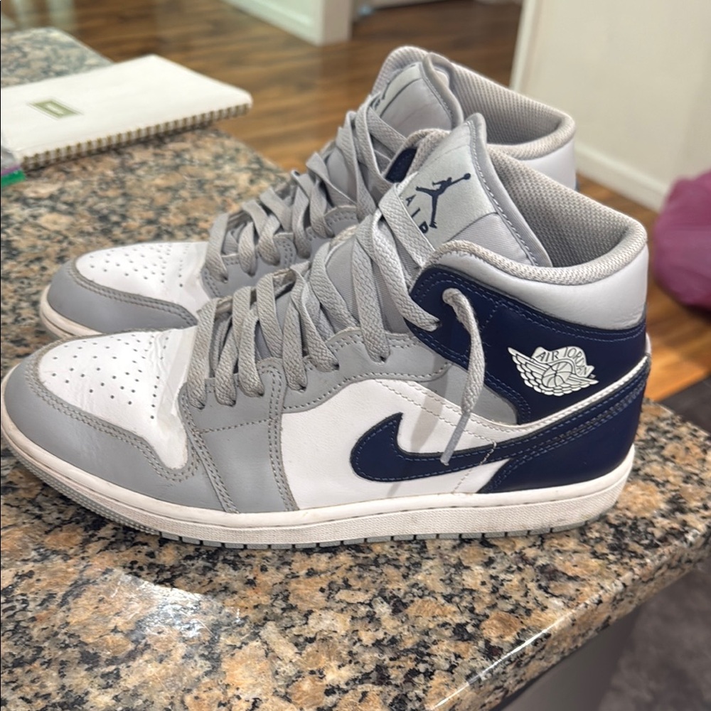 Nike Gray and Navy Athletic Shoes